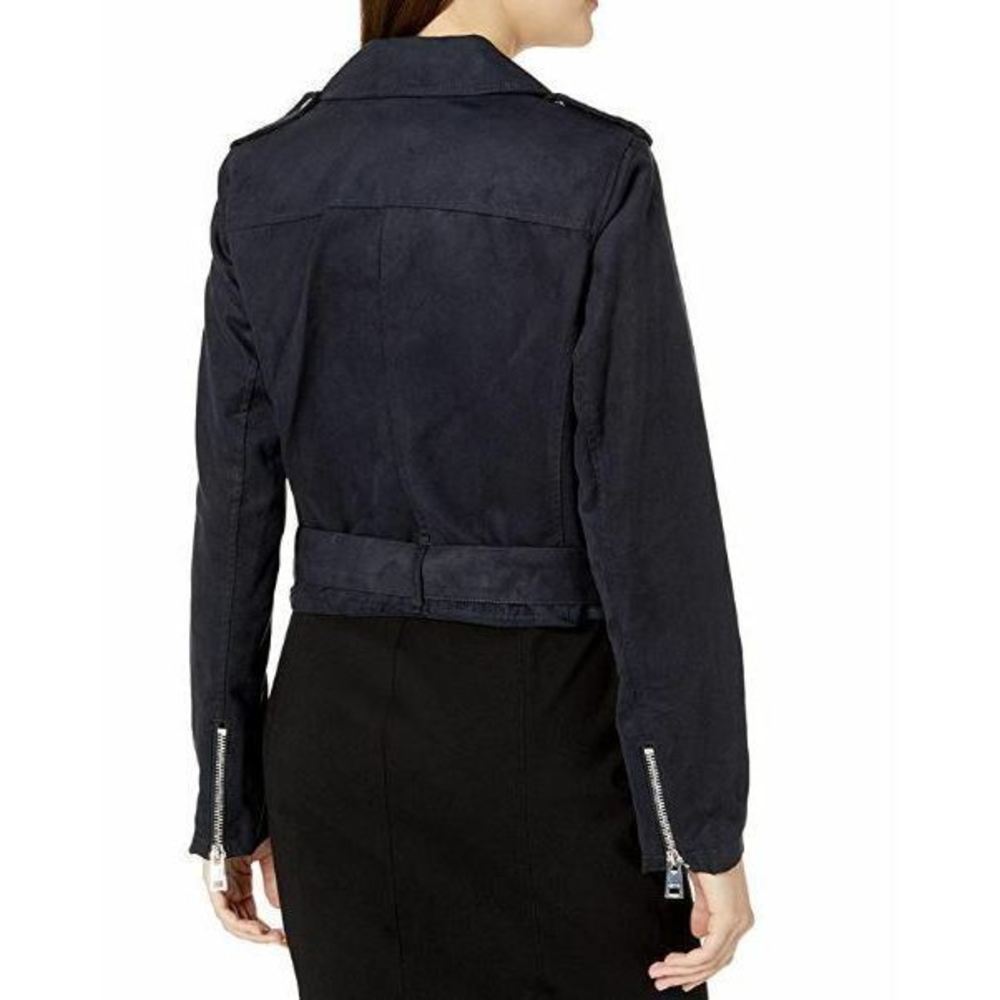 Levi's Outerwear Women's Faux Suede Belted Motorcycle Moto Jacket Small S - Picture 3 of 3
